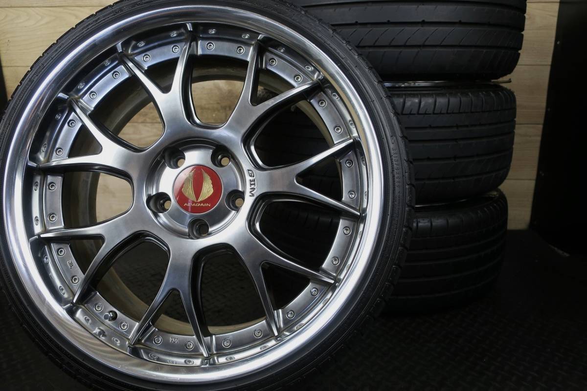 Yahoo!オークション - 高級 AIMGAIN エイムゲイン G2M 19×8.5J + Yahoo!オークション - 高級 AIMGAIN エイムゲイン G2M 19×8.5J +