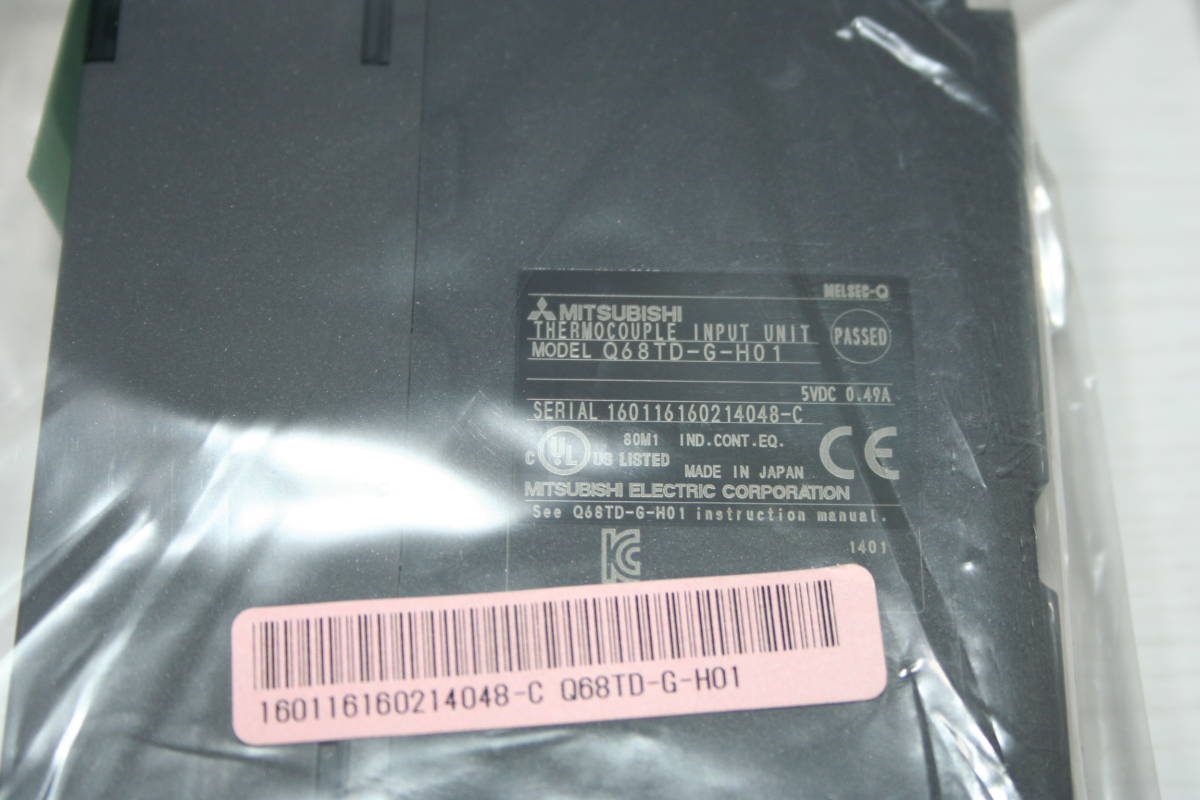 三菱チャンネル間絶縁熱電対入力ユニット Q68TD-G-H01 未使用品
