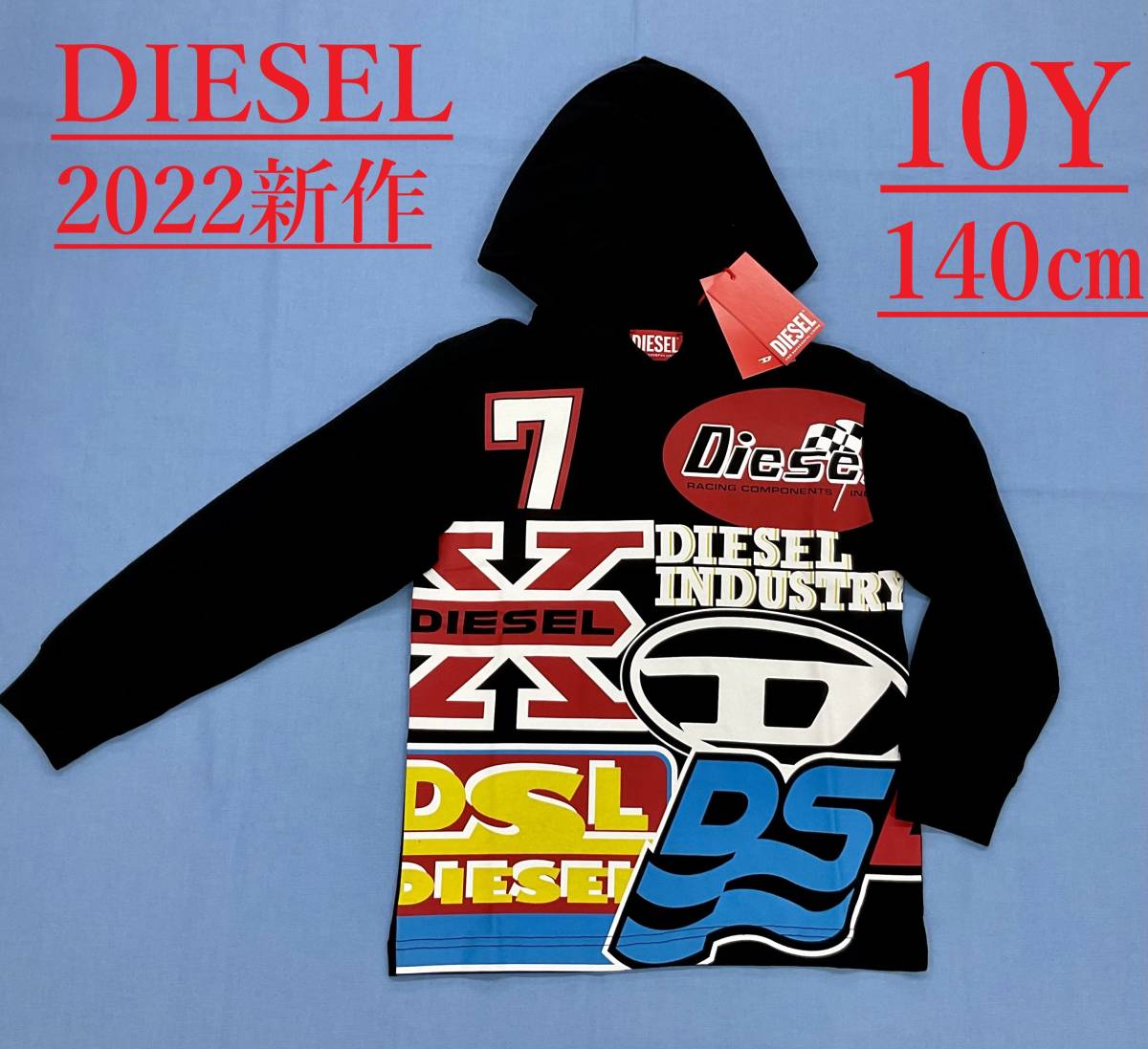 ディーゼル キッズ 長袖Tシャツ 1422 サイズ10Y(10才) インパクト抜群