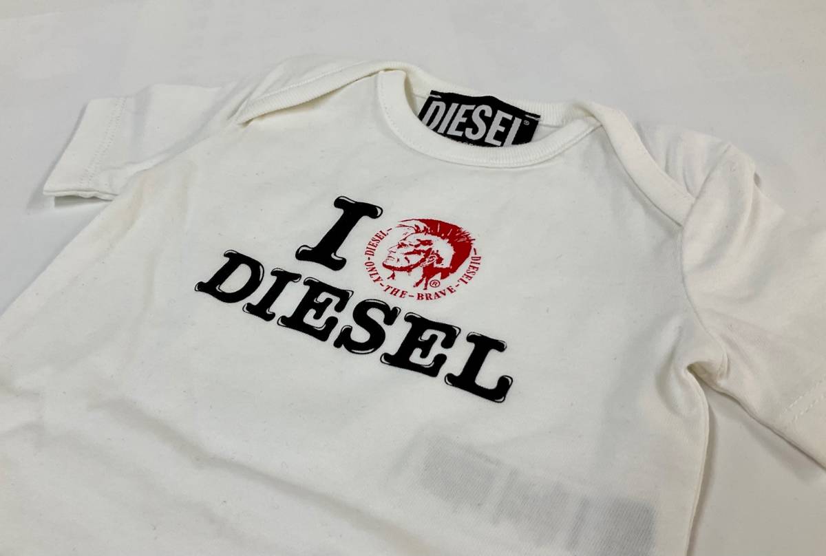  diesel baby 3 point set 0122 6M(6 months rank ) rompers * baby's bib * cap new goods tag attaching in present .DIESEL N00029 KYATK
