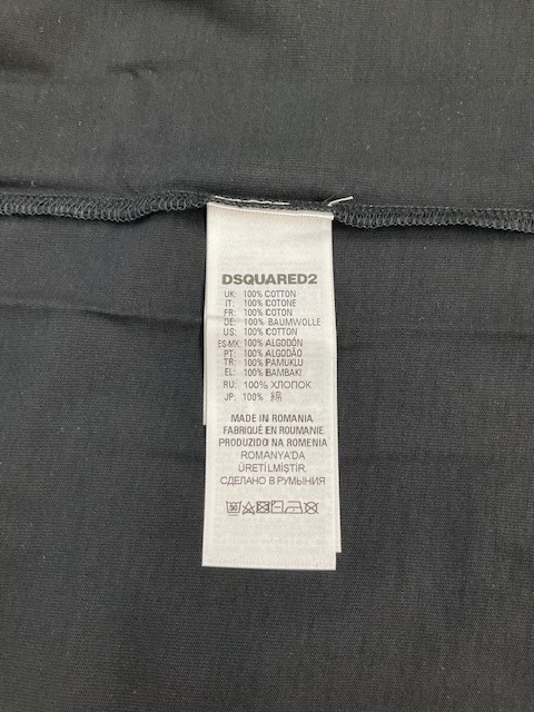 ディースクエアード　ベビー・キッズ　Tシャツ 01B　サイズ36M(36ヶ月)　ブラック　タグ付 新品　ギフトにも　DSQUARED2　DQ0176　DQ900
