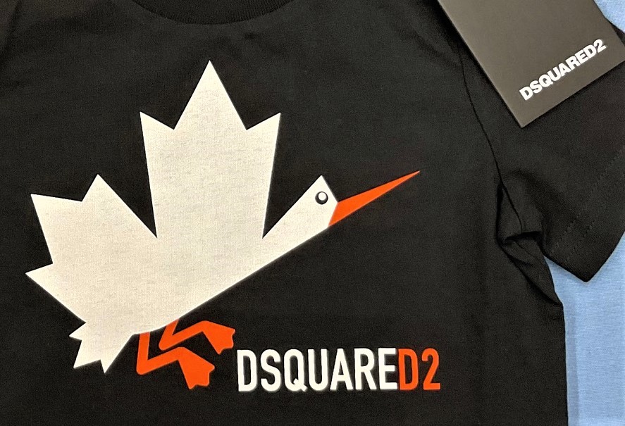 ディースクエアード　ベビー・キッズ　Tシャツ 01B　サイズ36M(36ヶ月)　ブラック　タグ付 新品　ギフトにも　DSQUARED2　DQ0176　DQ900