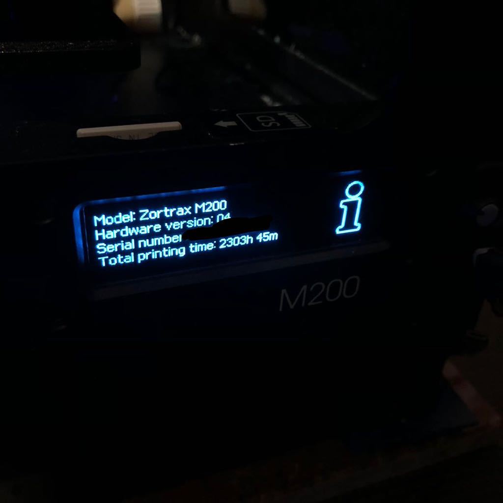 zortrax m200 3Dプリンター