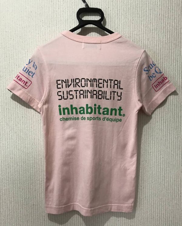 ＊インハビタント inhabitant プリント 半袖 Tシャツ トップス USA XXXS　　　　BJBJ.F_画像2