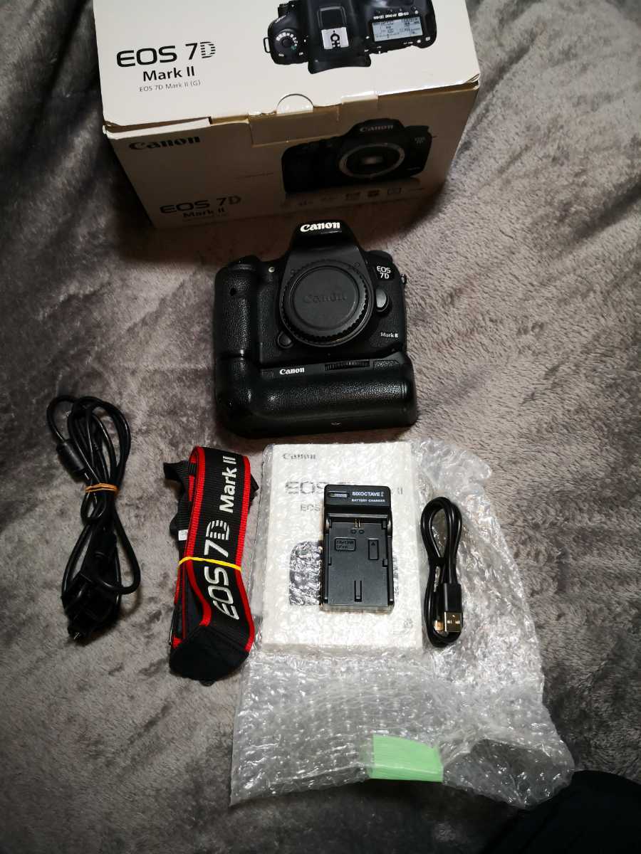 Canon EOS 7D mark2 +W-E1+ バッテリーグリップ キヤノン 難あり Wi-Fi