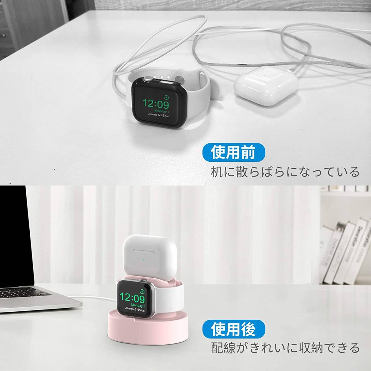  pink 1 pcs 2 position Apple Watch AirPods all sorts correspondence multifunction Stand Up ru watch air poz pen sill wireless charger charge stand 