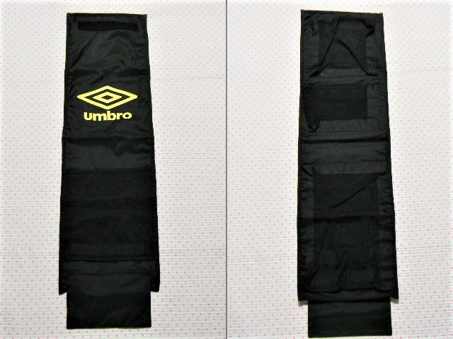 アンブロ　umbro　トラベルキットバック・旅行用収納ケースバッグ　黒色　サイズ 25㌢×22㌢　ポリエステル他製　非売品　＠合宿/旅行等に_画像3