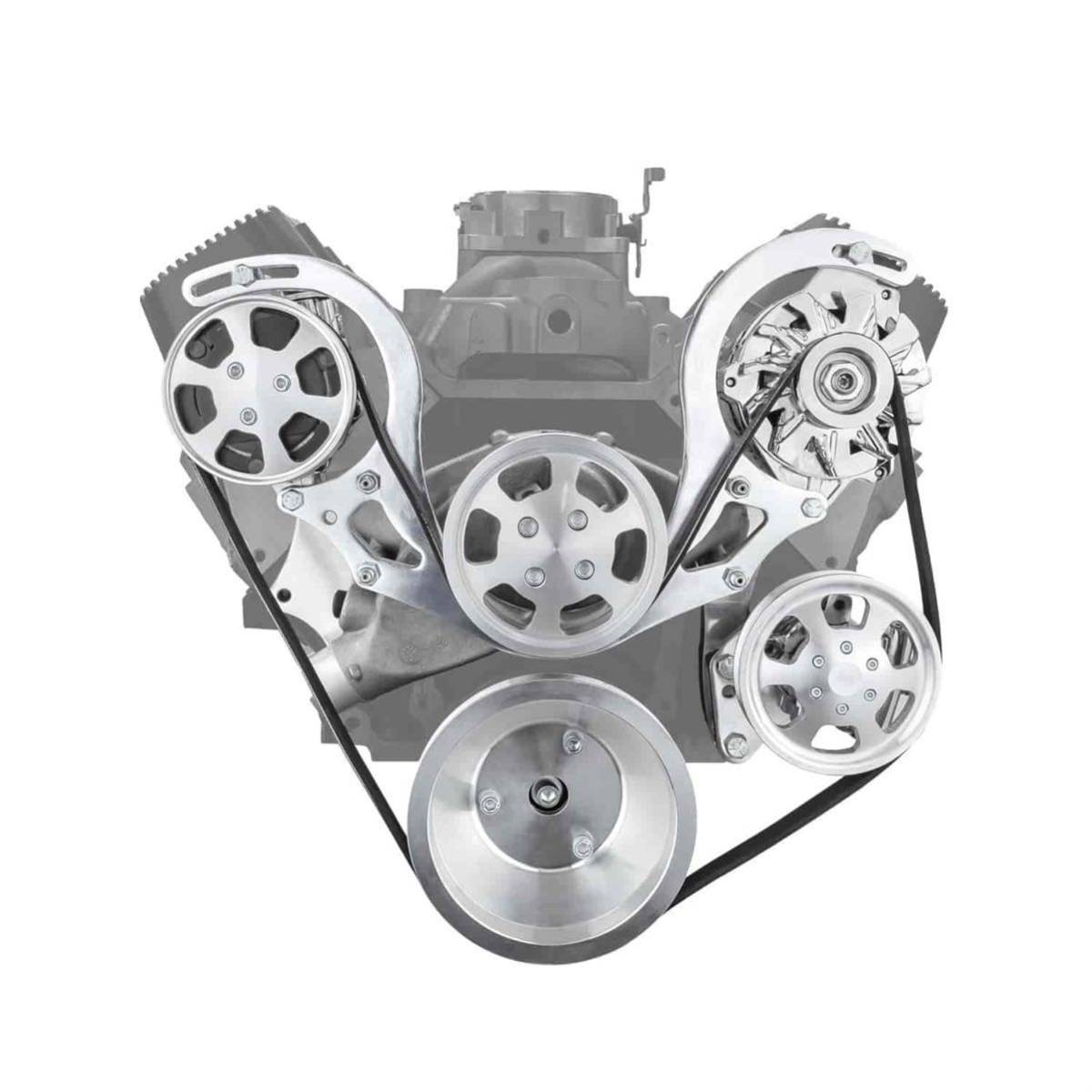  Chevrolet engine big block 454sa- pen Thai n belt pulley kit air conditioner alternator power steering bracket Chevy 