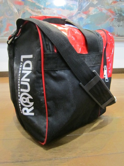 Round1 round one bowling sphere for carry bag cushion attaching shoes for Space equipped Black & red