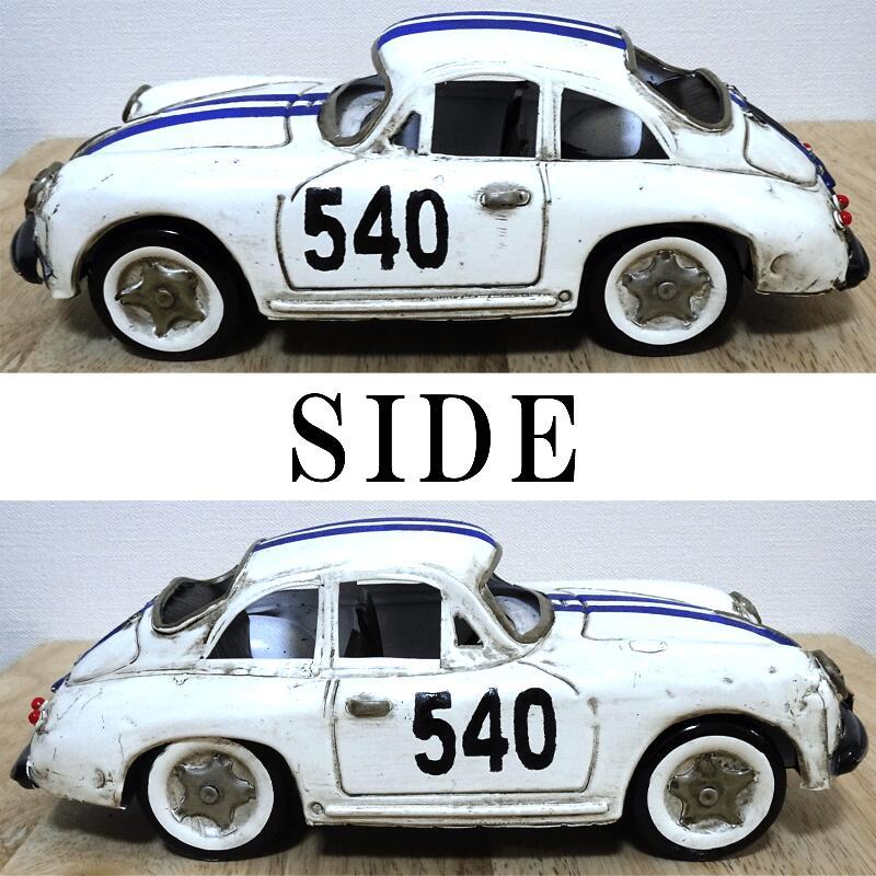 ビンテージカー オブジェ レーシングカー かわいい RACING WHITE 540 ヴィンテージカー Good Old Days Car レトロ サーファー カフェ_画像4