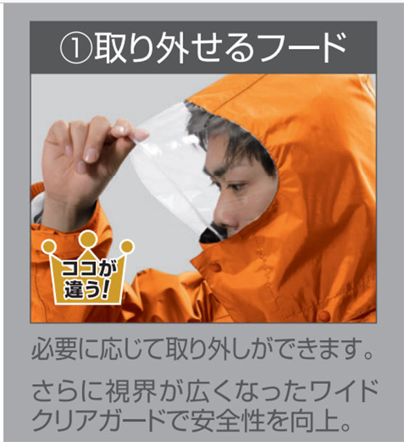 4Lサイズ マック レインウェア フェニックス２ AS-7400 オレンジ