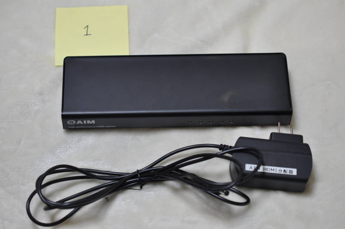 最前線の AIM エイム HDMI SPLITTER スプリッタ 分配器 1 in 4 out AVS