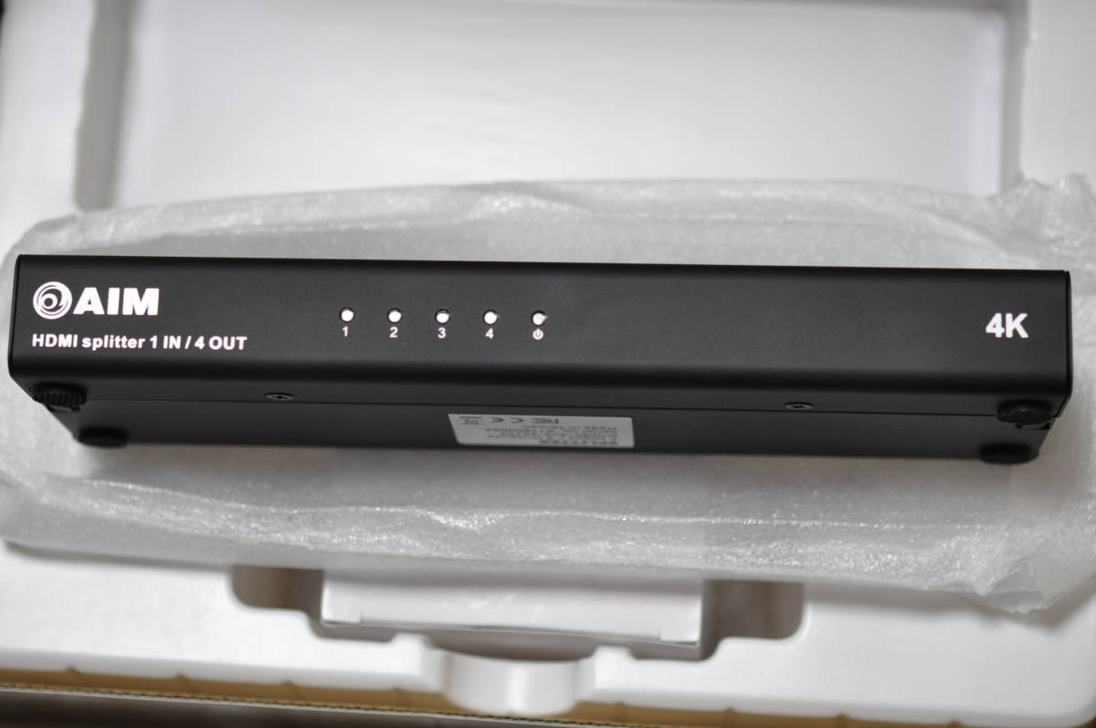 新品同様品】AIM エイム HDMI SPLITTER スプリッタ HDMI 分配器 新品同様品】AIM エイム HDMI SPLITTER スプリッタ HDMI 分配器