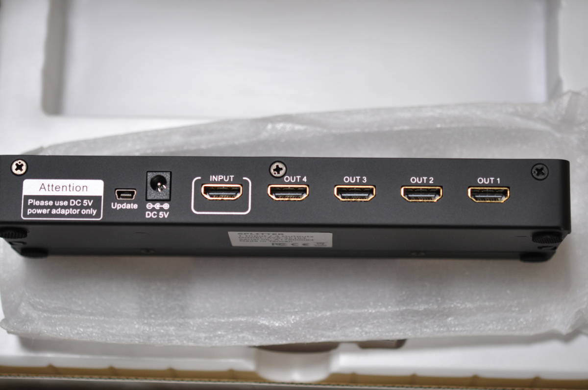 【新品同様品】AIM エイム　HDMI SPLITTER スプリッタ　HDMI 分配器　1 in / 4 out　AVS-4K104　4K 対応_画像5