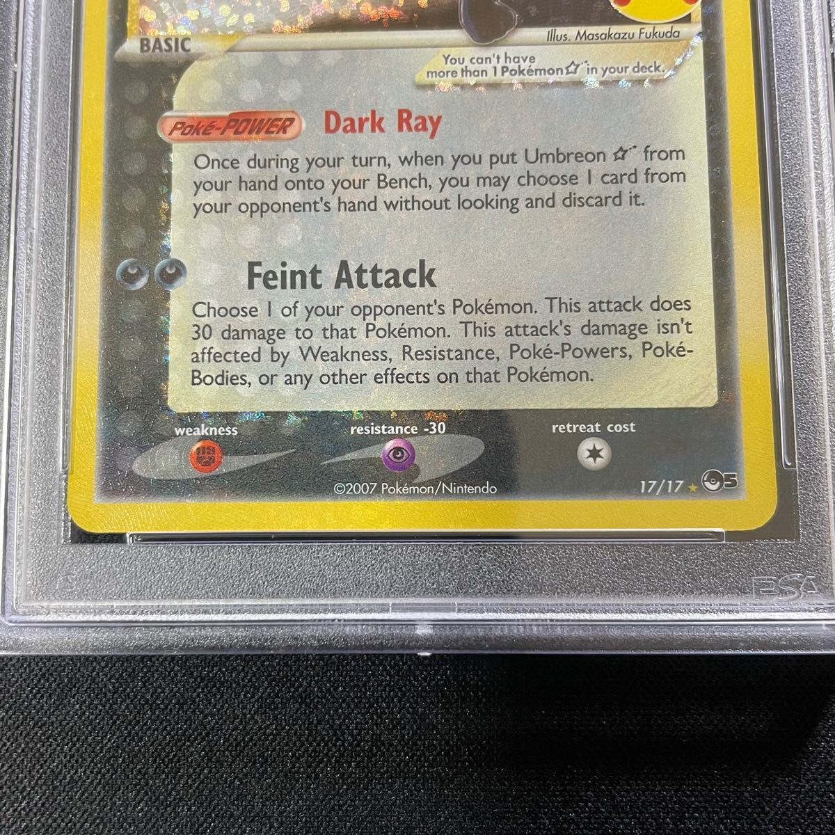 ポケモンカード 【PSA10 】 ブラッキー ゴールドスター 英語版 鑑定品