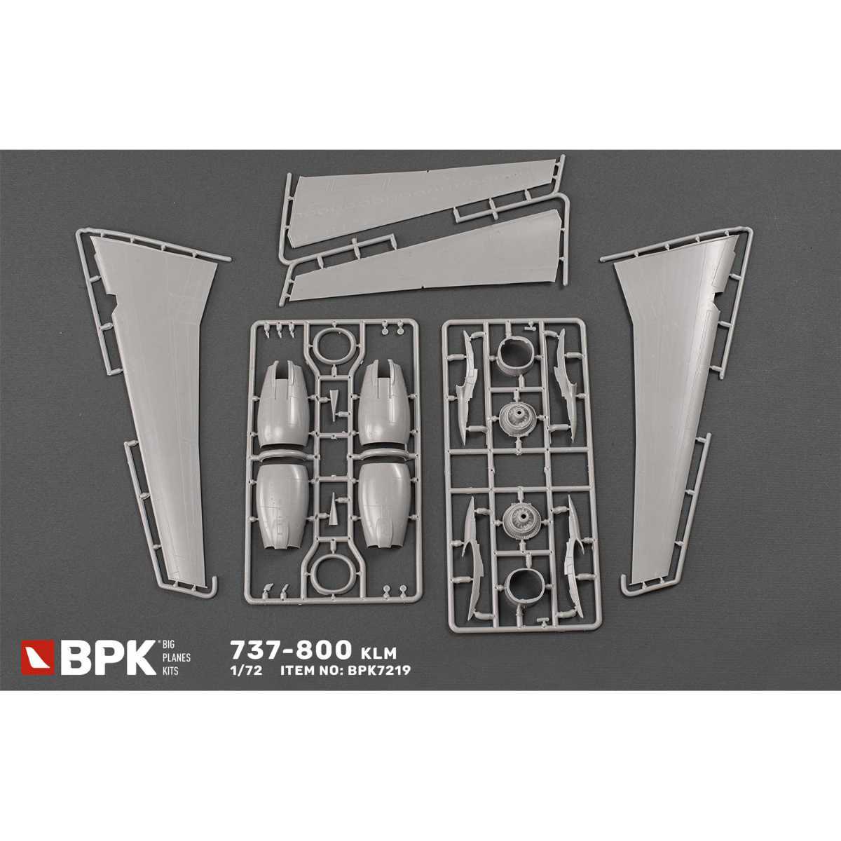 BPK KLM Holland aviation 737-800 1/72 plastic model kit 