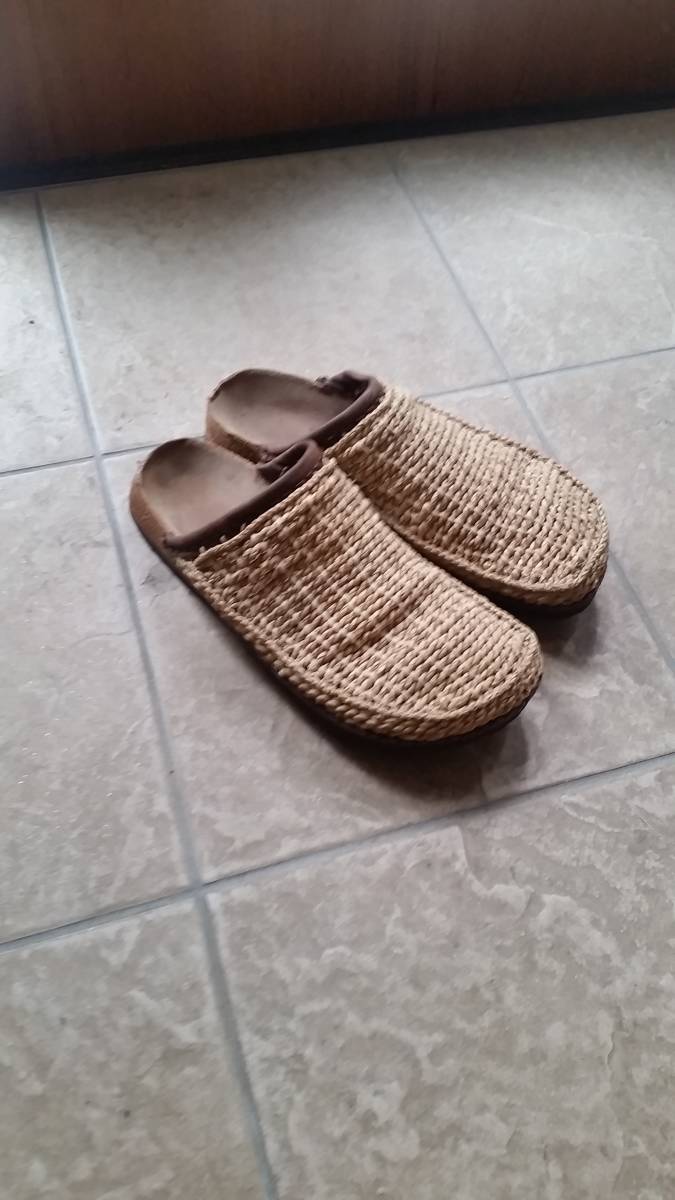 タイムセール商品 希少廃盤モデル birkenstock Kenya 麦わら素材 サボ