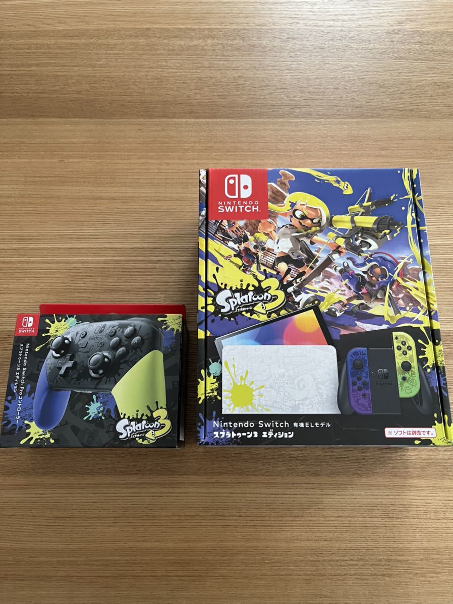 GOLDクーポン対象【新品】Nintendo Switch(有機ELモデル) スプラ