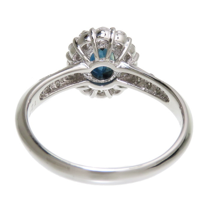 19号 サファイア 1.27ct ダイヤモンド 計0.58ct リング・指輪 Pt900