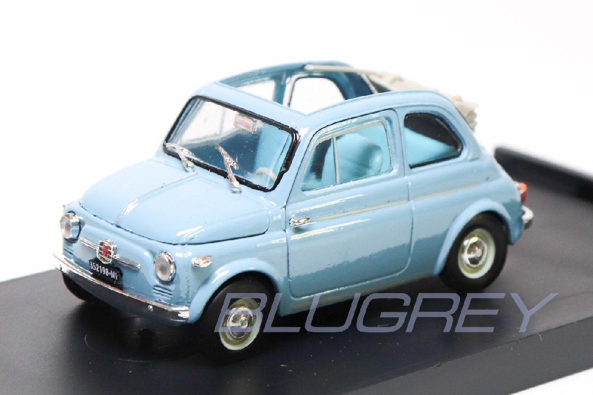 ブルム 1/43 フィアット ヌオーヴァ 500 オープン 1957 ライトブルー BRUMM FIAT NUOVA 500 NORMALE APERTA CELESTE_画像1