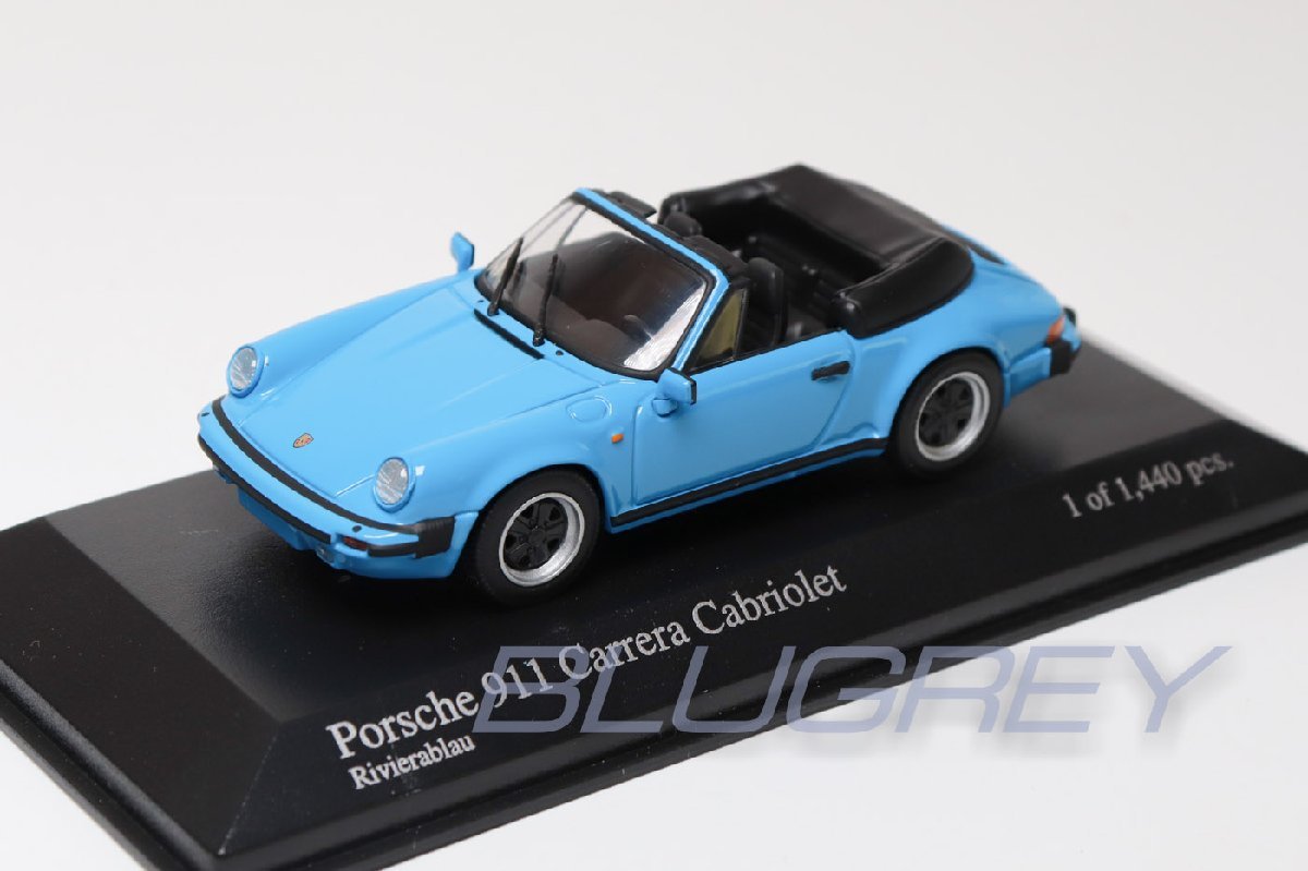 ミニチャンプス 1/43 ポルシェ 911 SC カレラ カブリオレ 1983 ブルー MINICHAMPS PORSCHE SC CARRERA CABRIOLET