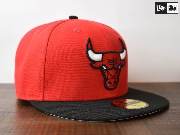 H919《未使用品》NEW ERA ニューエラ 59 FIFTY【7-3/8 - 58.7cm】NBA CHICAGO BULLS ブルズ 帽子 キャップ つば裏グレー_画像4