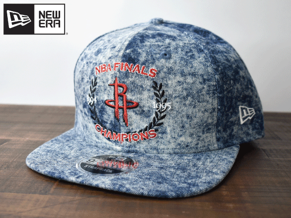 Y156《未使用品》NEW ERA ニューエラ 9 FIFTY ORIGINAL FIT【フリーサイズ】NBA HOUSTON ROCKETS ロケッツ デニム生地 帽子 キャップ_画像1