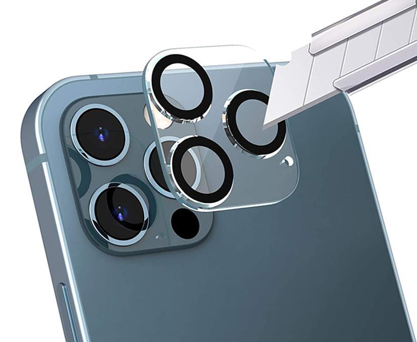 iPhone12 Pro カメラレンズ 遮光リングタイプ ガラス フィルム カメラレンズ　3D フルカバー　保護ガラスプロテクター