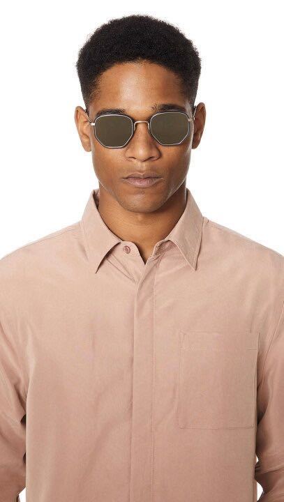 未使用 OLIVER PEOPLES オリバーピープルズ ALLAND ヘキサゴンフレームサングラス 偏光サングラス 1920年代ビンテージ復刻 ユニセックス_画像8