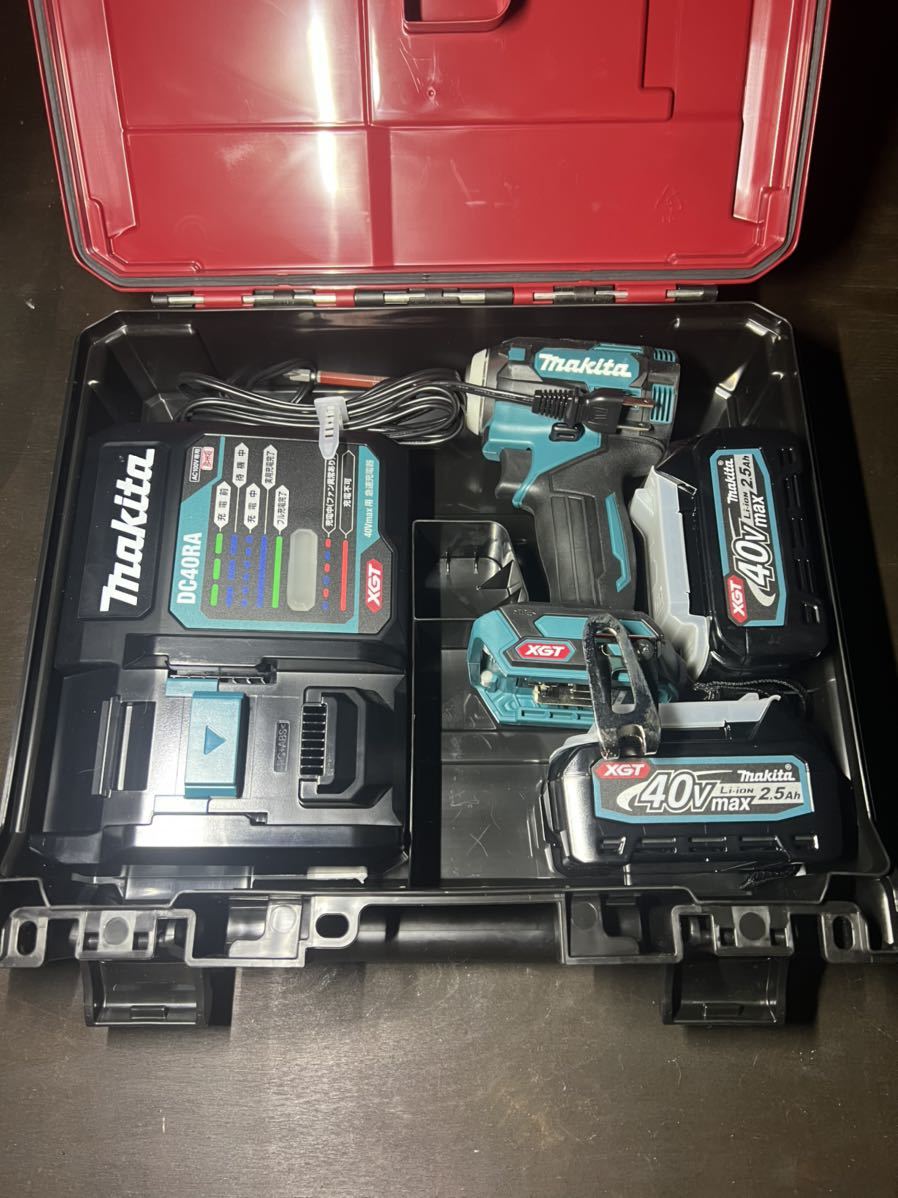 マキタ インパクトドライバ 40V MAX TD001GRDX 2バッテリーセット ほぼ