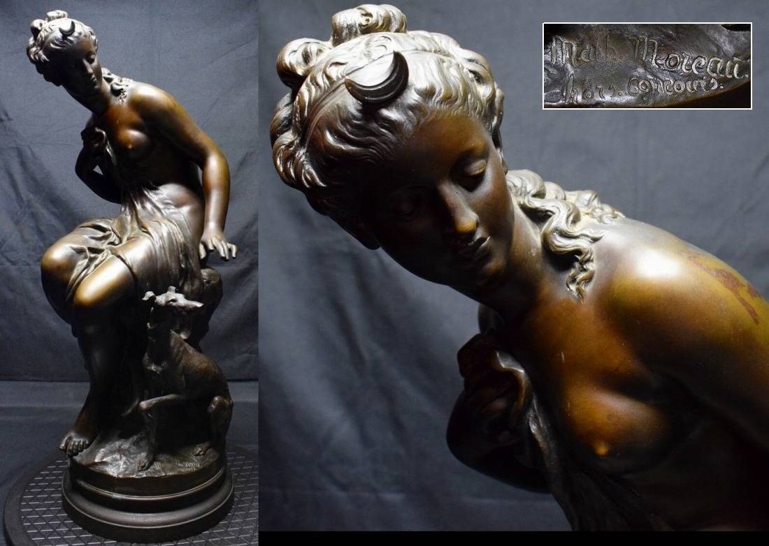 通販激安】 大型作品 フランス彫刻界の巨匠ブロンズ銅 裸婦美人像 置物