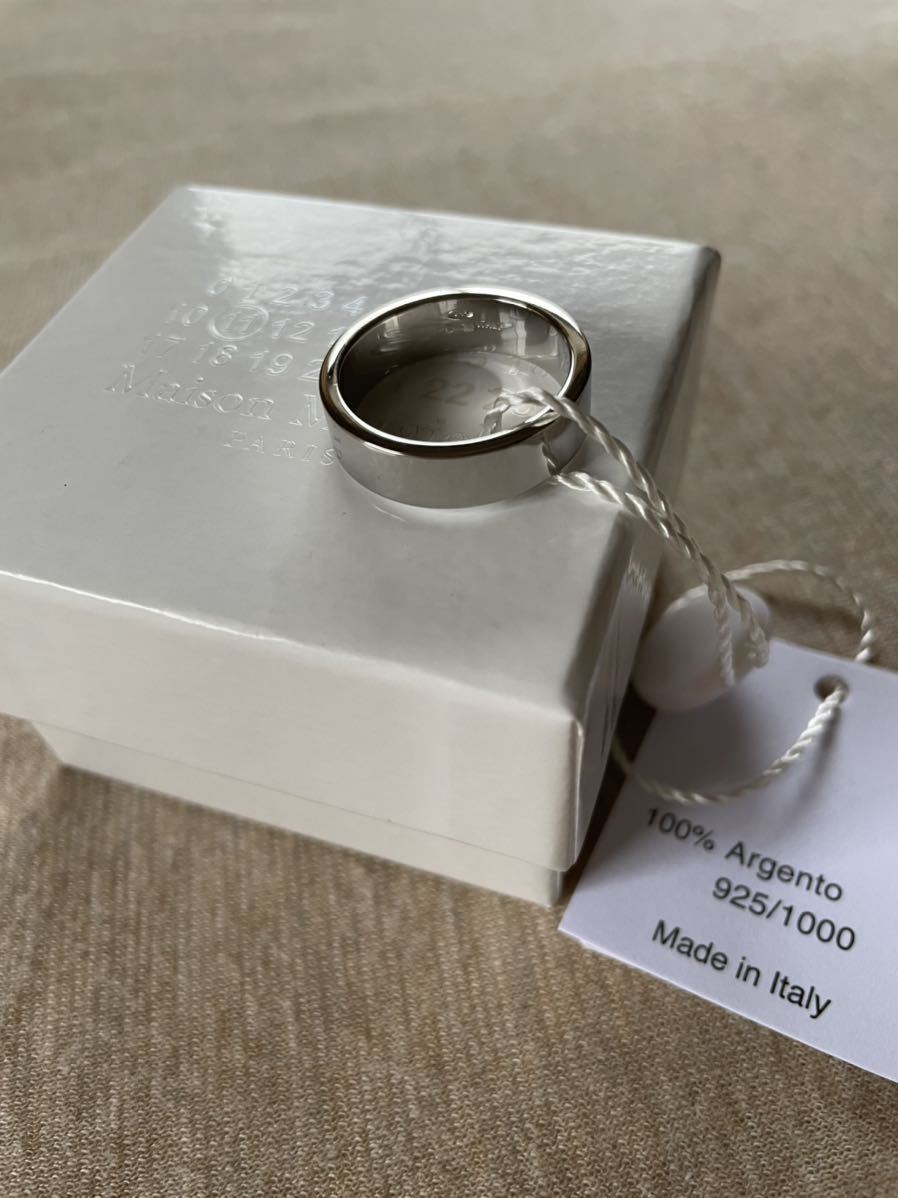 M新品 メゾンマルジェラ ⑪ カレンダーロゴ リング ポリッシュ シルバー 指輪 20SS size M Maison Margiela 11 メンズ アクセサリー