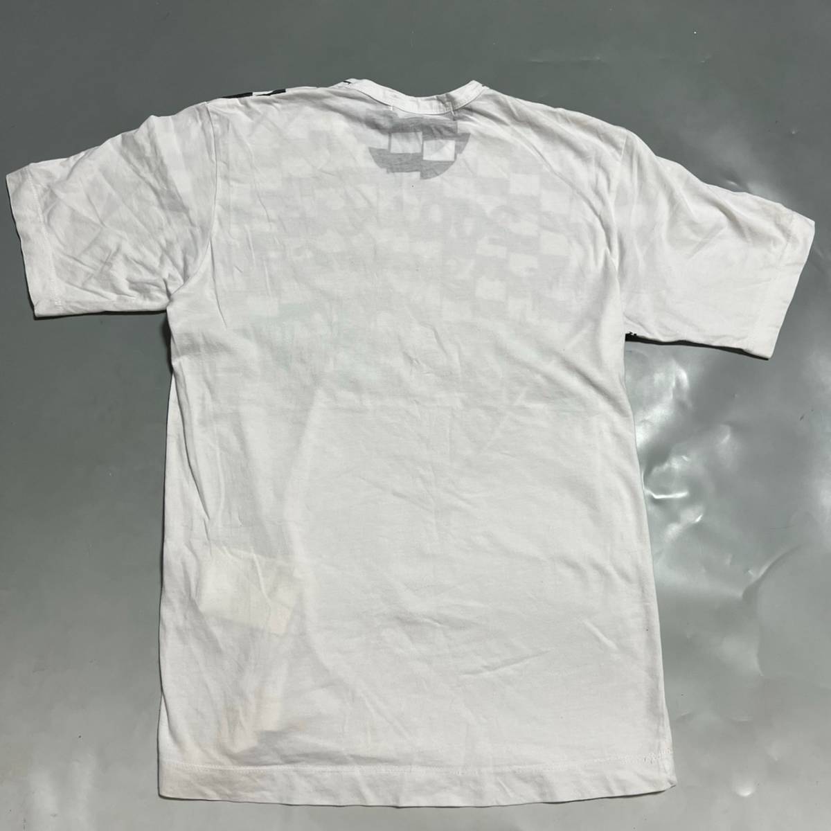 AD2001 COMME des GARCONS SHIRT ギャルソン シャツ 2001 ete Tシャツ 白/ブロックチェック S_画像2