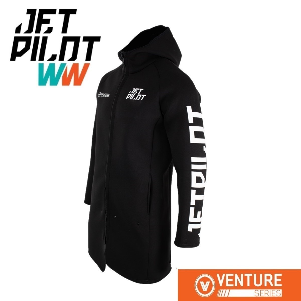 ジェットパイロット JETPILOT 2022 マリンコート 送料無料 ベンチャー ロング ツアー コート JA21164 ブラック S ジェット マリンスポーツ