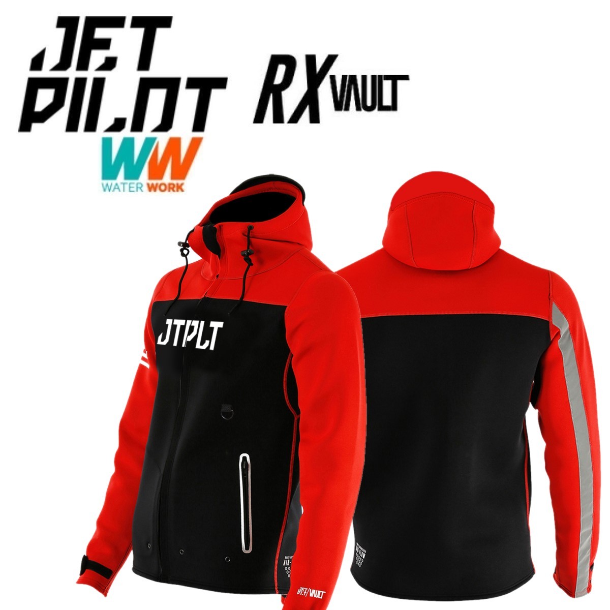 ジェットパイロット JETPILOT 2023 マリンコート 送料無料 RX ツアーコート JA22171 レッド L デッキコート_画像1