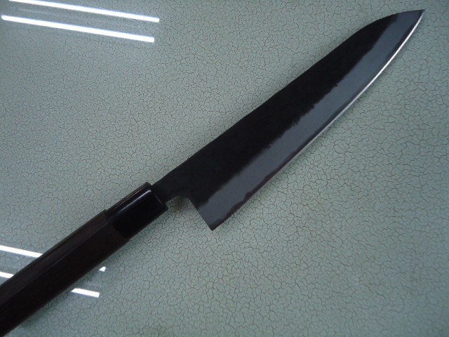 【SALE】 ６０Ｒ　青スーパー鋼割込み　ステンレス槌目　牛刀２１０ 牛刀