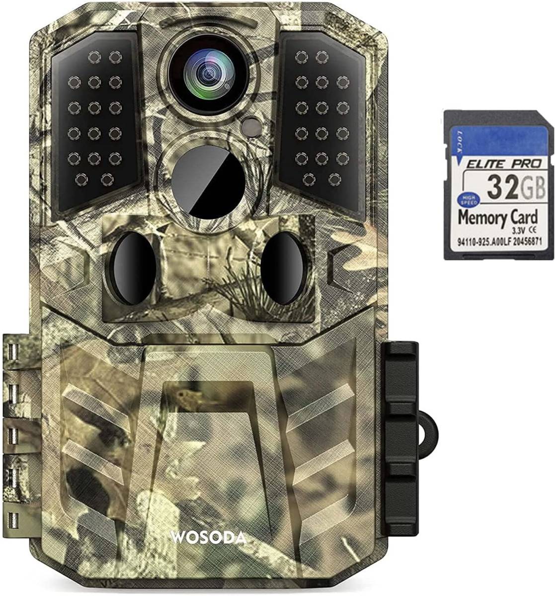 331 Trail camera security camera infra-red rays camera 1920P full HD 2400 ten thousand pixels IP66 class waterproof dustproof 32GB memory card attaching 0.2s super high speed 