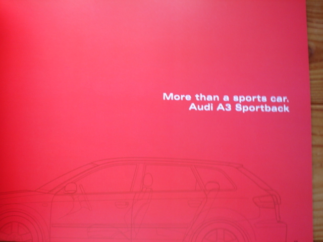 新車カタログ　AUDI A3　Sportback　スポーツバック　04.10　P51_画像4