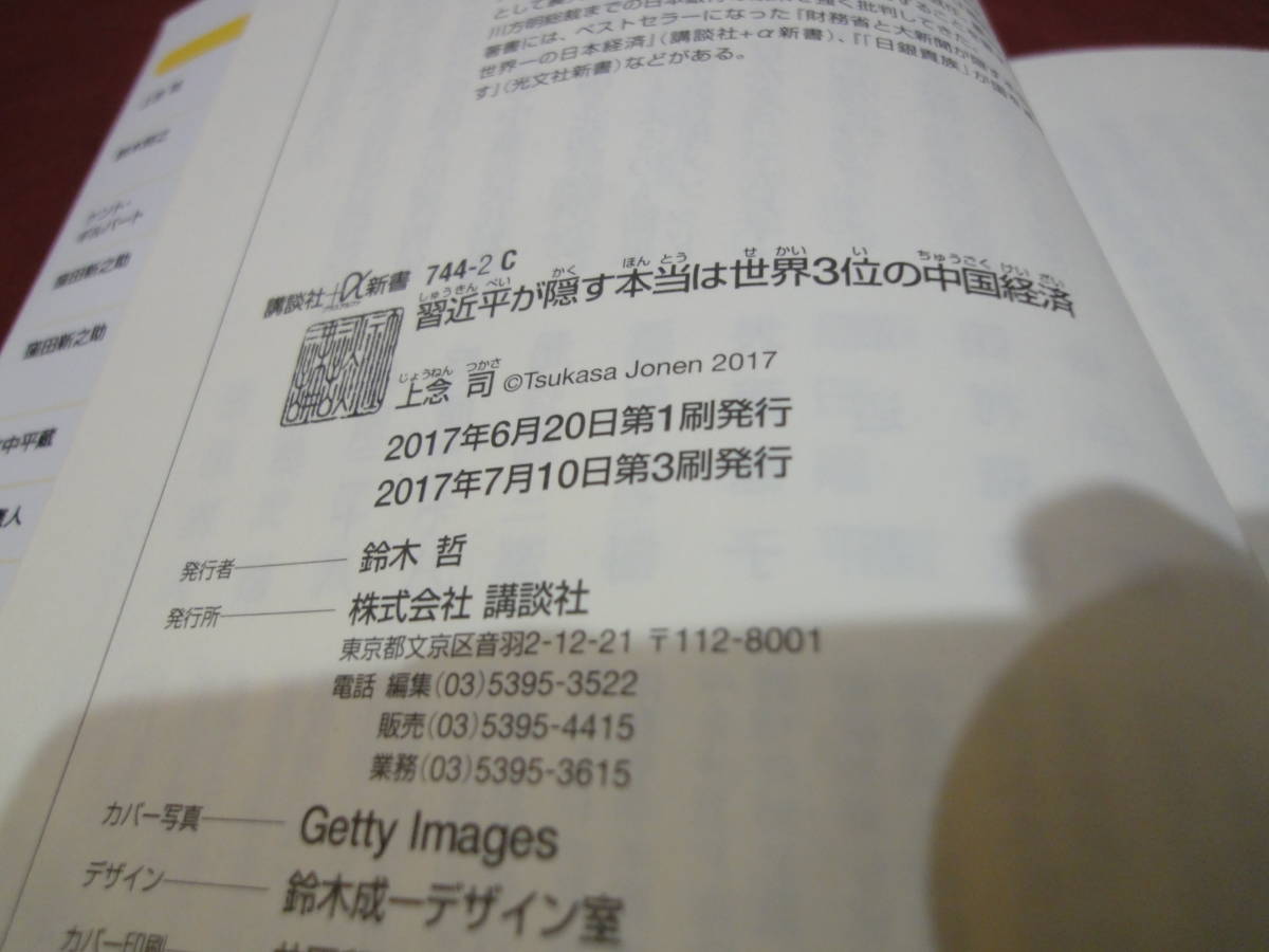 講談社+α新書 習近平が隠す本当は世界3位の中国経済 上念司_画像9