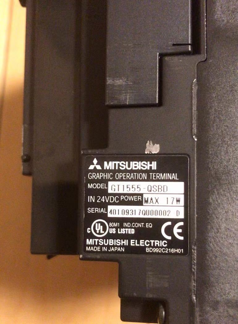 7/19)☆三菱電機、MITSUBISHI 、GOT1000 タッチパネル GT1555 7/19)☆三菱電機、MITSUBISHI 、GOT1000 タッチパネル GT1555