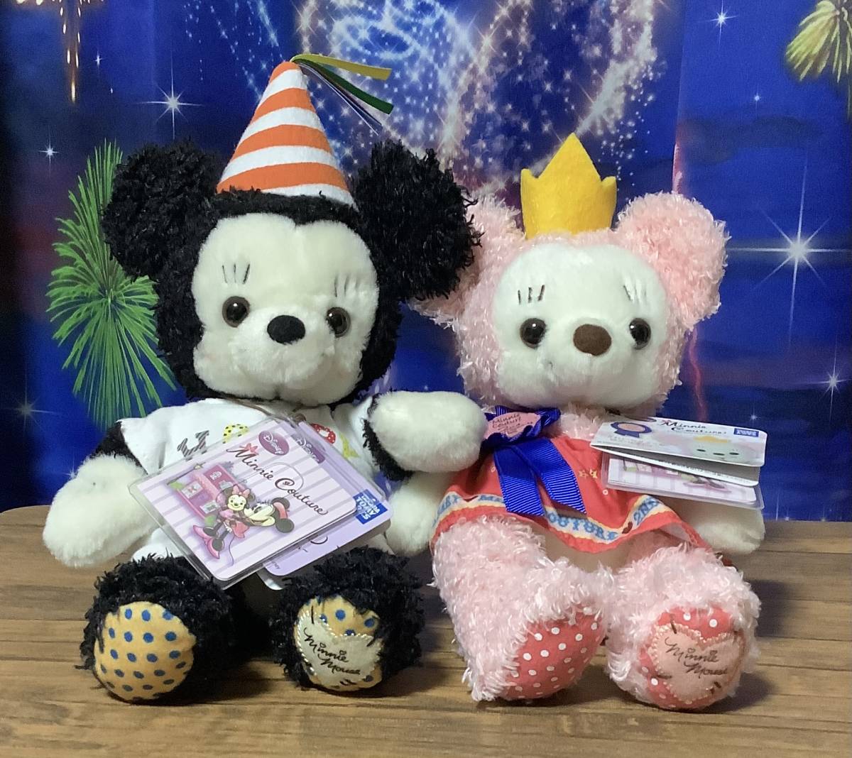 ディズニー ミニークチュール ドール バースデー ミッキー ピンク