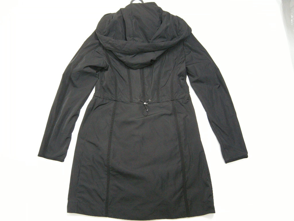 サイズ2(女性M-L相当)新品/モンクレール/OUTREMER/フリル付き ナイロンコート/スプリングコート/ナイロンジャケット/レディース/MONCLER/黒_画像3