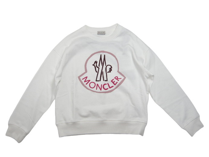 サイズM (女性L-XL相当)■新品 本物保証■モンクレール/SWEATSHIRT/スウェット/クルーネック/スエット/トレーナー/レディース/MONCLER/白_画像1