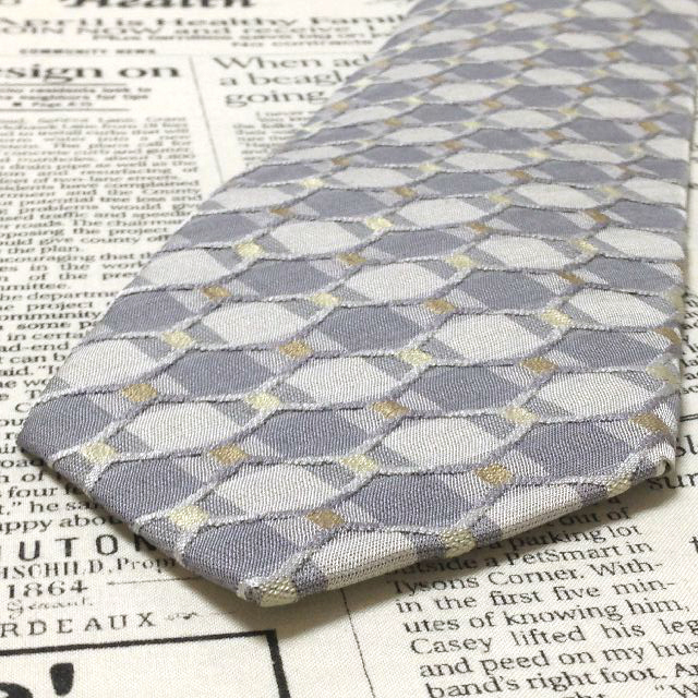  Issey Miyake ISSEY MIYAKE im прекрасный товар мельчайший глянец галстук сделано в Японии шелк 100% образец рисунок помятость обработка Q-007568.. пачка 