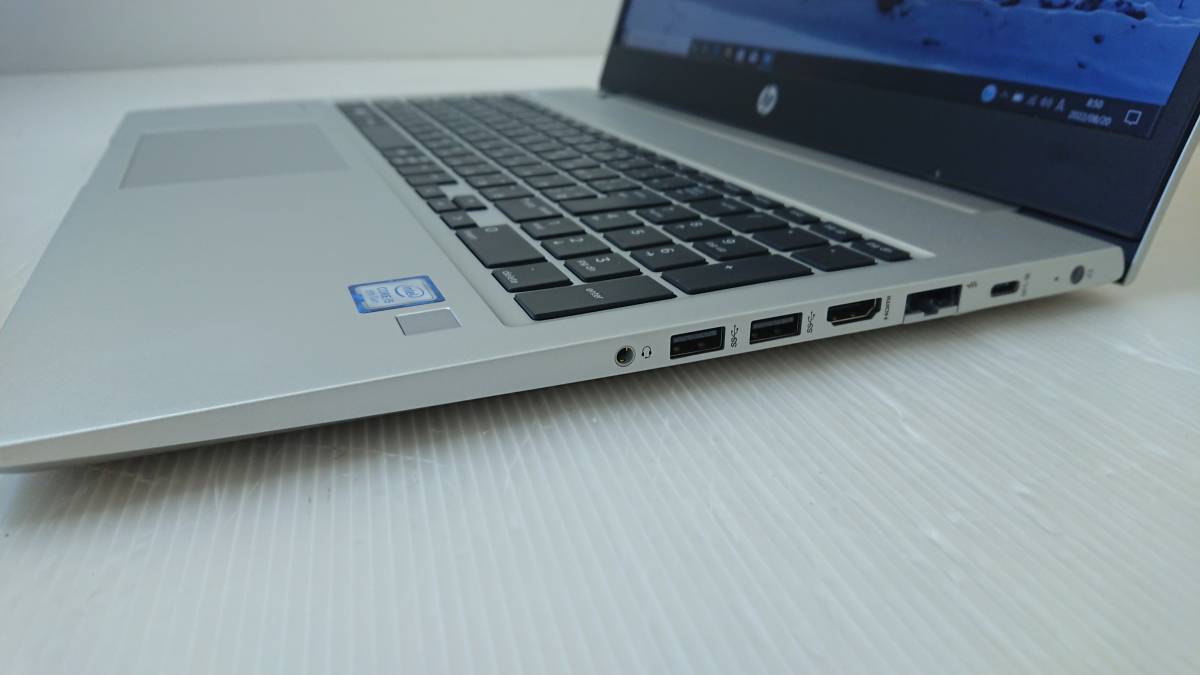 HP ProBook 450 G6 15.6型 Core i5-8265U 1.6GHz メモリ8GB SSD256GB windows10リカバリ Wi-Fi カメラ 動作品_画像3