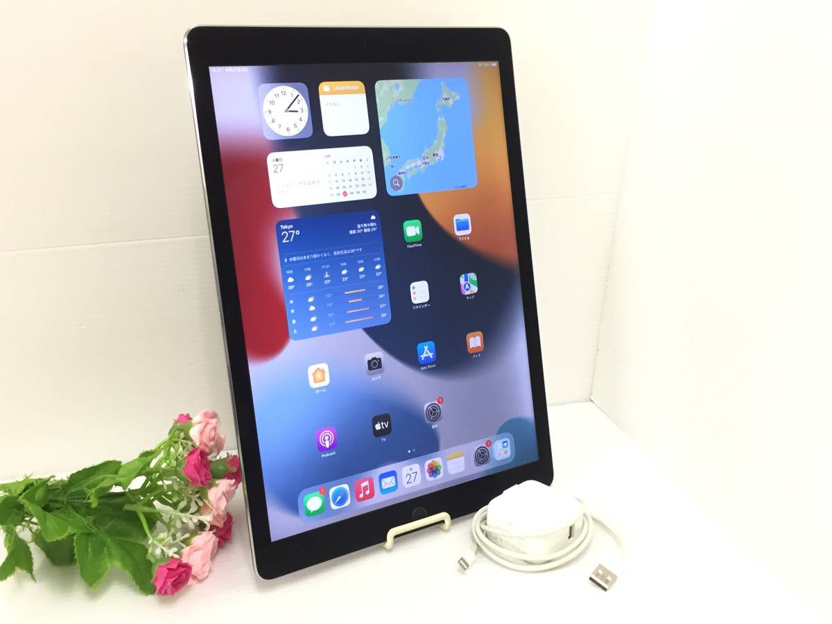 〇Apple iPad Pro Wi-Fiモデル 12.9インチ 128GB A1584(ML0N2J/A) シルバー 動作品 