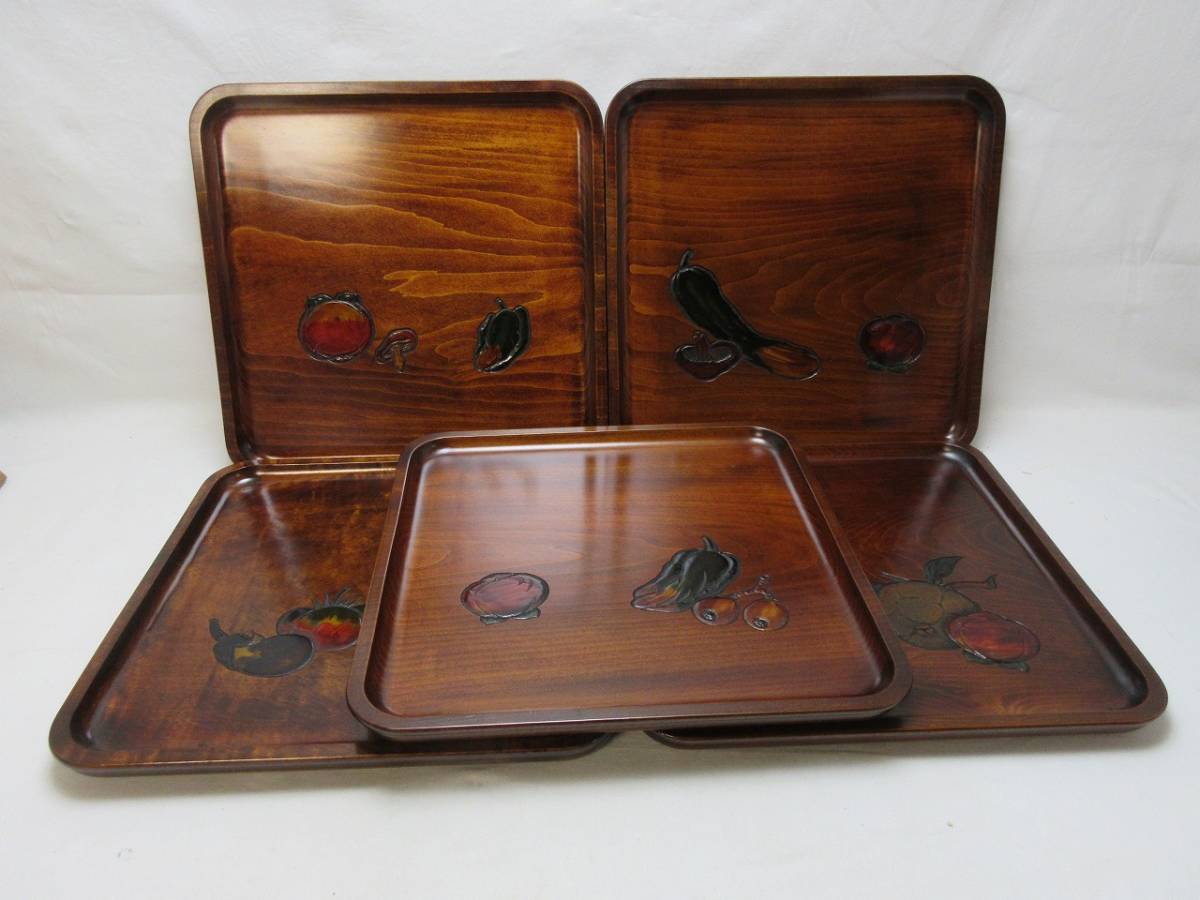 409717 [ almost unused . stone tool . castle carving . seat serving tray four person serving tray . change .5 sheets set bottom seal purity tree hand carving also box ] inspection ) tea utensils sister . angle tray ....ⅲ