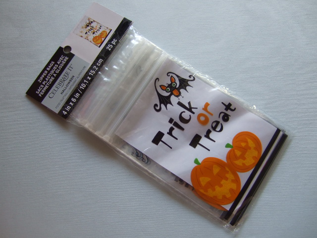  Halloween Zip bag Mini pumpkin bat stock bag sack NY direct import 