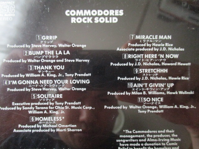 Commodores/Rock Solid コモドアーズ 88年 隠れた、傑作名盤♪！ 貴重な、国内盤♪！ 廃盤♪！ ソウル・レジェンド♪！_画像3