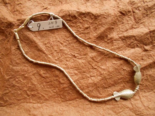 KAREN NECKRACE ネックレスNO9.46 cm24 g ミャンマー　ビルマ　カレン族シルバー　刻印　オリジナル　銀975以上_画像3